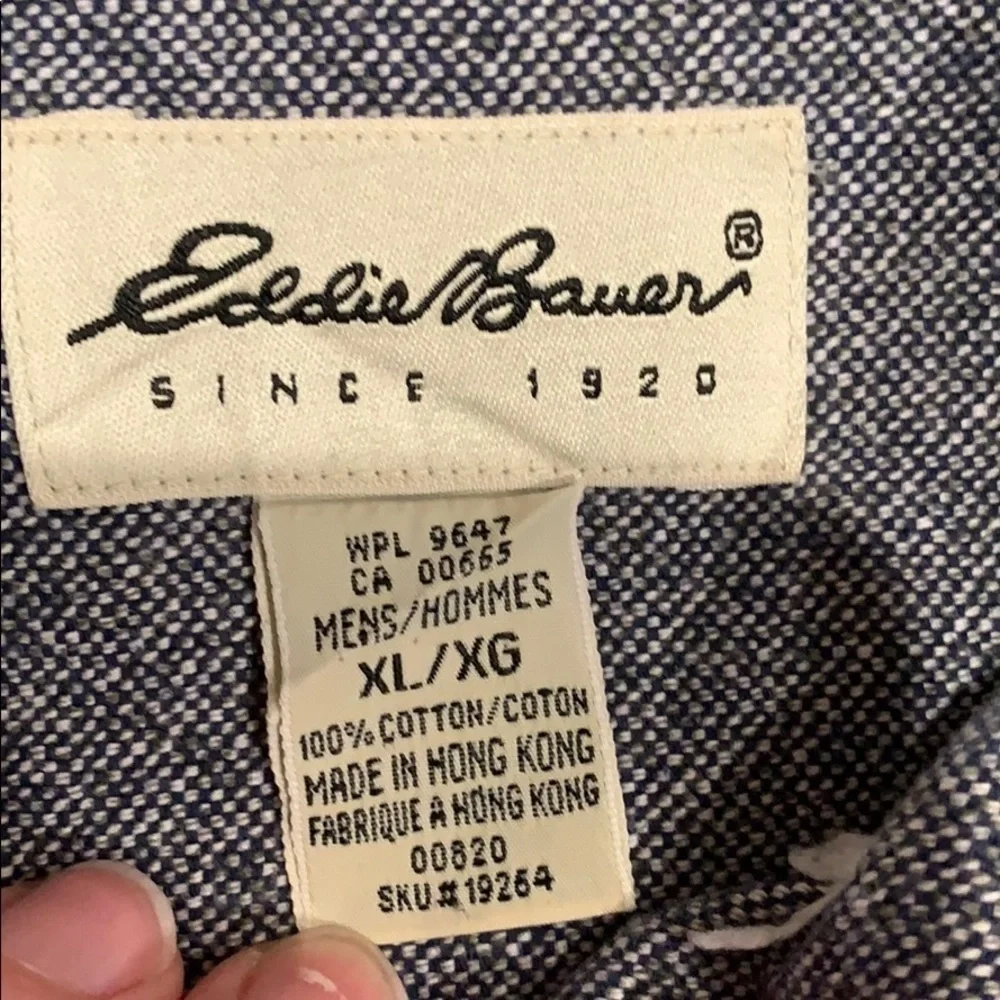 Eddie Bauer oxford heavy button down shirt